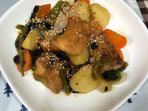 夕飯に！鮭と野菜の甘辛炒め煮